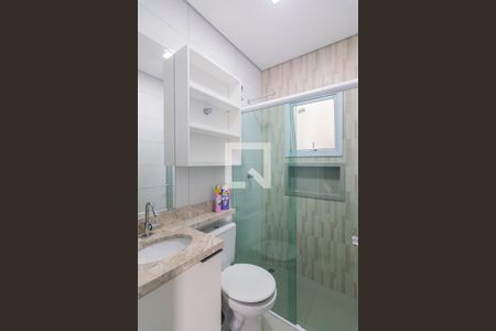 Banheiro da Suite de apartamento à venda com 2 quartos, 120m² em Vila Camilópolis, Santo André