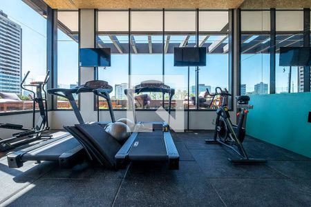 Studio para alugar com 27m², 1 quarto e sem vaga Studio para alugar com 27m², 1 quarto e sem vagaAcademia