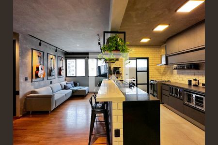 Sala de apartamento para alugar com 2 quartos, 88m² em Chácara Santo Antônio (zona Sul), São Paulo