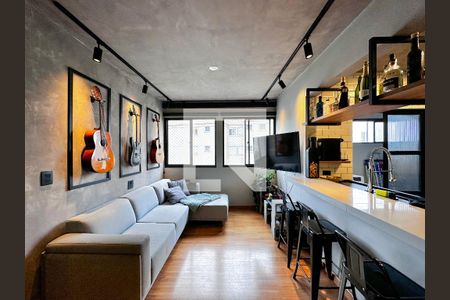 Sala de apartamento à venda com 2 quartos, 88m² em Chácara Santo Antônio (zona Sul), São Paulo