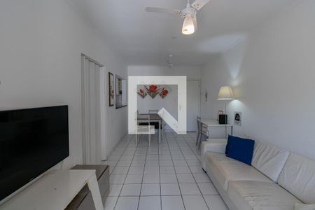 Sala de apartamento para alugar com 1 quarto, 67m² em Pitangueiras, Guarujá