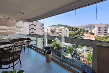 Varanda da Sala de apartamento à venda com 2 quartos, 96m² em Santa Rosa, Niterói