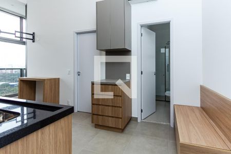 Sala/Cozinha de apartamento à venda com 1 quarto, 40m² em Moema, São Paulo