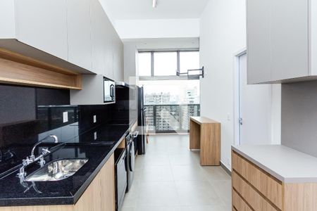 Sala/Cozinha de apartamento à venda com 1 quarto, 40m² em Moema, São Paulo