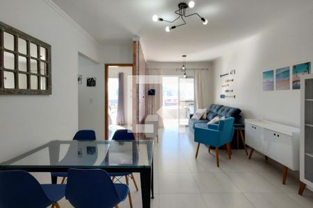 Sala de apartamento para alugar com 2 quartos, 82m² em Aviação, Praia Grande
