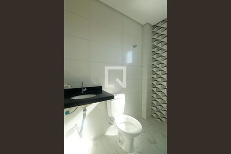 Suíte - Banheiro do Quarto 1 de apartamento à venda com 2 quartos, 95m² em Parque Oratório, Santo André