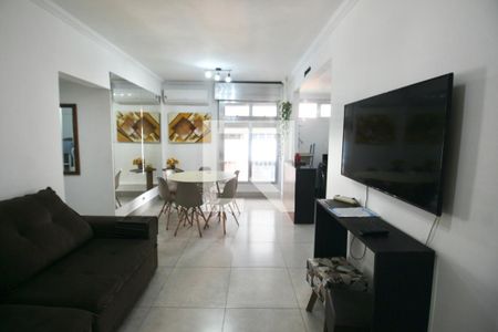 Sala de apartamento para alugar com 2 quartos, 54m² em Pitangueiras, Guarujá
