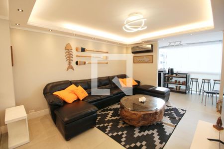 Sala de apartamento para alugar com 4 quartos, 167m² em Enseada, Guarujá