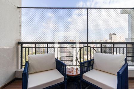 Varanda da Sala de apartamento à venda com 3 quartos, 220m² em Vila Andrade, São Paulo