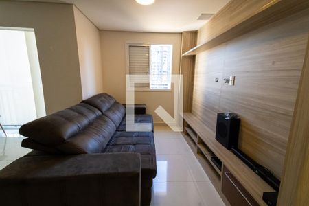 Sala  de apartamento à venda com 1 quarto, 56m² em Jardim Independência, São Paulo