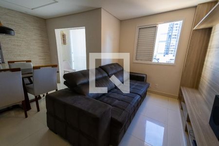 Sala  de apartamento à venda com 2 quartos, 56m² em Jardim Independência, São Paulo
