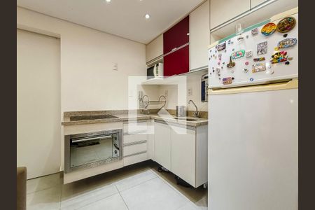 Cozinha de apartamento para alugar com 1 quarto, 37m² em Barra Funda, São Paulo