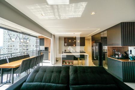 Sala e cozinha de apartamento à venda com 2 quartos, 106m² em Tatuapé, São Paulo