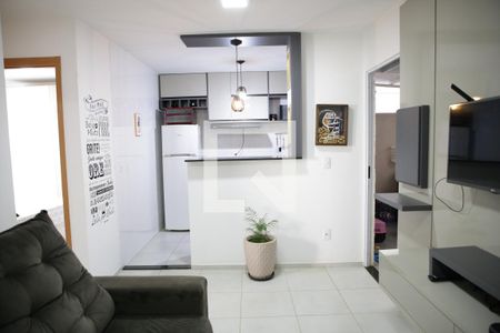 Sala de apartamento para alugar com 2 quartos, 52m² em Residencial Monte Carlo, Goiânia