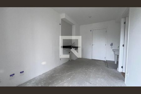 Sala e cozinha de apartamento à venda com 1 quarto, 27m² em Pinheiros, São Paulo
