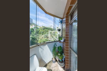 Varanda da Sala de apartamento à venda com 3 quartos, 93m² em Buritis, Belo Horizonte
