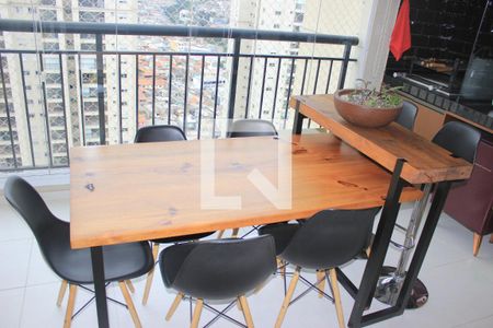 Varanda gourmet da sala de apartamento à venda com 2 quartos, 87m² em Jardim Flor da Montanha, Guarulhos