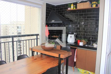 Varanda gourmet da sala de apartamento à venda com 2 quartos, 87m² em Jardim Flor da Montanha, Guarulhos