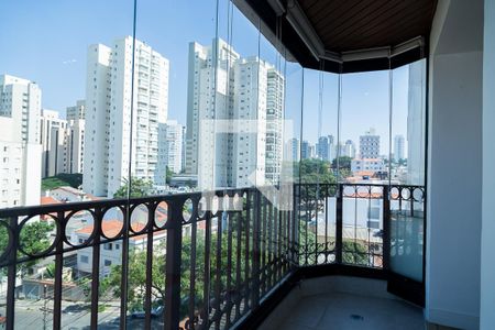 Varanda de apartamento à venda com 4 quartos, 156m² em Chácara Inglesa, São Paulo