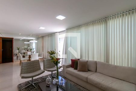Sala  de apartamento à venda com 3 quartos, 180m² em Coração Eucarístico, Belo Horizonte