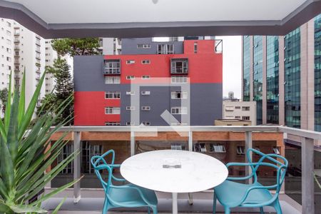 Varanda  de apartamento para alugar com 1 quarto, 58m² em Vila Nova Conceição, São Paulo