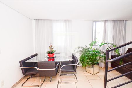 Sala cobertura de apartamento à venda com 3 quartos, 140m² em Santa Cruz, Belo Horizonte
