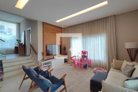 Sala de Estar de casa de condomínio à venda com 4 quartos, 234m² em Swiss Park, Campinas