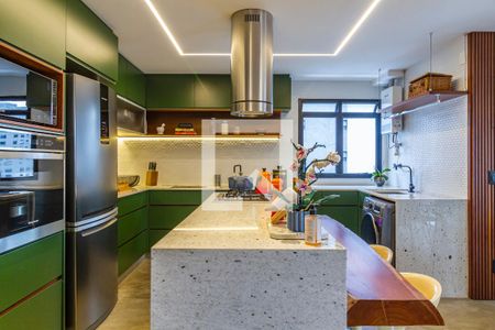 Cozinha de apartamento para alugar com 1 quarto, 80m² em Pinheiros, São Paulo