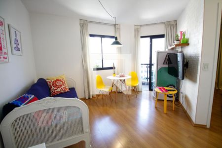 Sala de apartamento à venda com 1 quarto, 40m² em Jardim Paulista, São Paulo