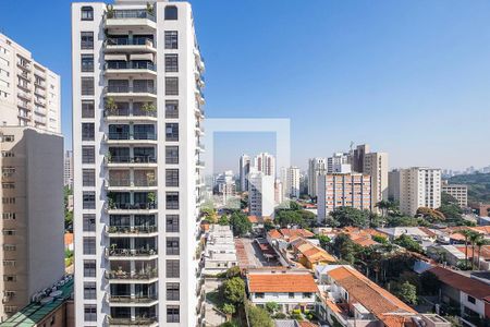 Sala/Cozinha - VIsta de apartamento para alugar com 1 quarto, 25m² em Pinheiros, São Paulo