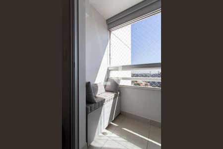 Varanda da Sala de apartamento à venda com 3 quartos, 70m² em Liberdade, Belo Horizonte