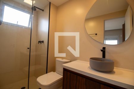 Banheiro da Suíte de apartamento à venda com 1 quarto, 53m² em Chácara Santo Antônio (zona Sul), São Paulo