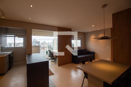 Sala de apartamento à venda com 1 quarto, 53m² em Chácara Santo Antônio (zona Sul), São Paulo