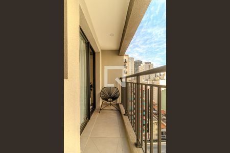 Varanda de kitnet/studio para alugar com 1 quarto, 27m² em Vila Buarque, São Paulo