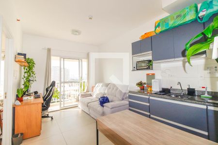 Sala e Cozinha de apartamento à venda com 1 quarto, 32m² em Penha de França, São Paulo