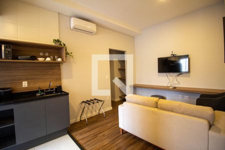 Sala de apartamento para alugar com 1 quarto, 30m² em Barra Funda, São Paulo