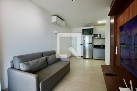 Sala de apartamento para alugar com 1 quarto, 45m² em Ondina, Salvador
