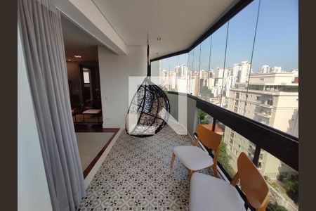Varanda da Sala de Estar de apartamento à venda com 3 quartos, 209m² em Perdizes, São Paulo