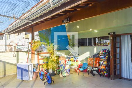 Varanda da Sala de casa à venda com 3 quartos, 235m² em Jardim Copacabana, São Bernardo do Campo