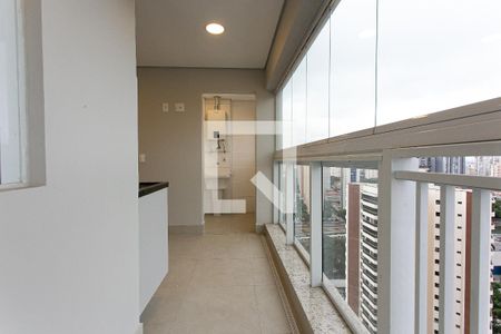 Varanda gourmet de apartamento para alugar com 1 quarto, 52m² em Vila Azevedo, São Paulo