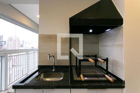 Varanda gourmet de apartamento para alugar com 1 quarto, 52m² em Vila Azevedo, São Paulo