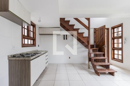 Sala/Cozinha de casa de condomínio à venda com 2 quartos, 85m² em Jardim Dona Leopoldina, Porto Alegre