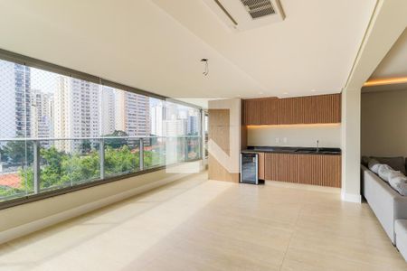Varanda Gourmet de apartamento à venda com 3 quartos, 157m² em Brooklin, São Paulo