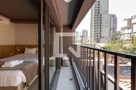 Sacada de apartamento para alugar com 1 quarto, 25m² em Jardim das Acácias, São Paulo