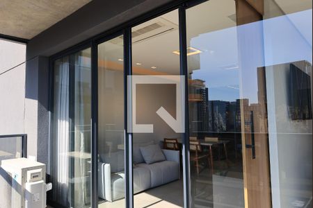 Varanda da Sala de apartamento para alugar com 1 quarto, 60m² em Vila Olímpia, São Paulo