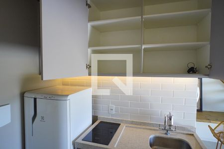 Cozinha de kitnet/studio para alugar com 1 quarto, 40m² em Itacorubi, Florianópolis