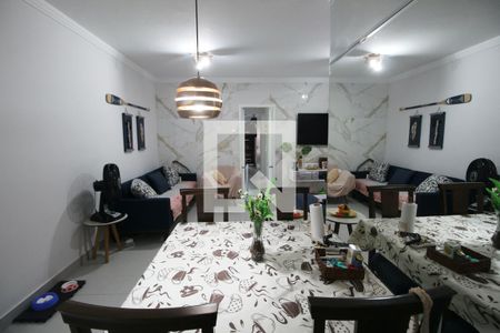 Sala de apartamento para alugar com 3 quartos, 90m² em Loteamento João Batista Julião, Guarujá