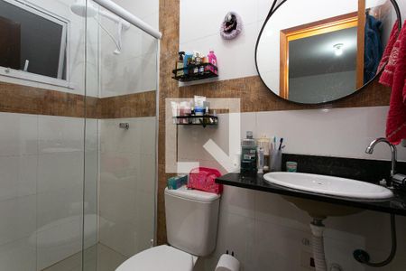 Banheiro da Suíte 1 de casa de condomínio à venda com 2 quartos, 80m² em Penha de França, São Paulo