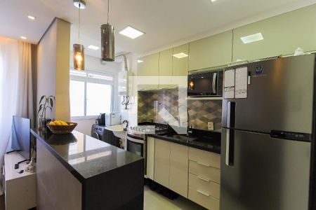 Cozinha  de apartamento à venda com 2 quartos, 44m² em Brás, São Paulo