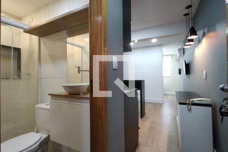 Sala/Cozinha de kitnet/studio para alugar com 1 quarto, 25m² em Freguesia (jacarepaguá), Rio de Janeiro